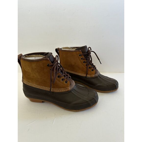 J. Crew Heritage Duck Boots Brown Mens Size 8 - Picture 1 of 7